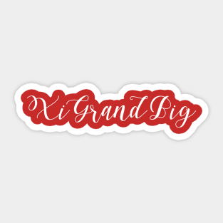 Xi Grand Big Sticker